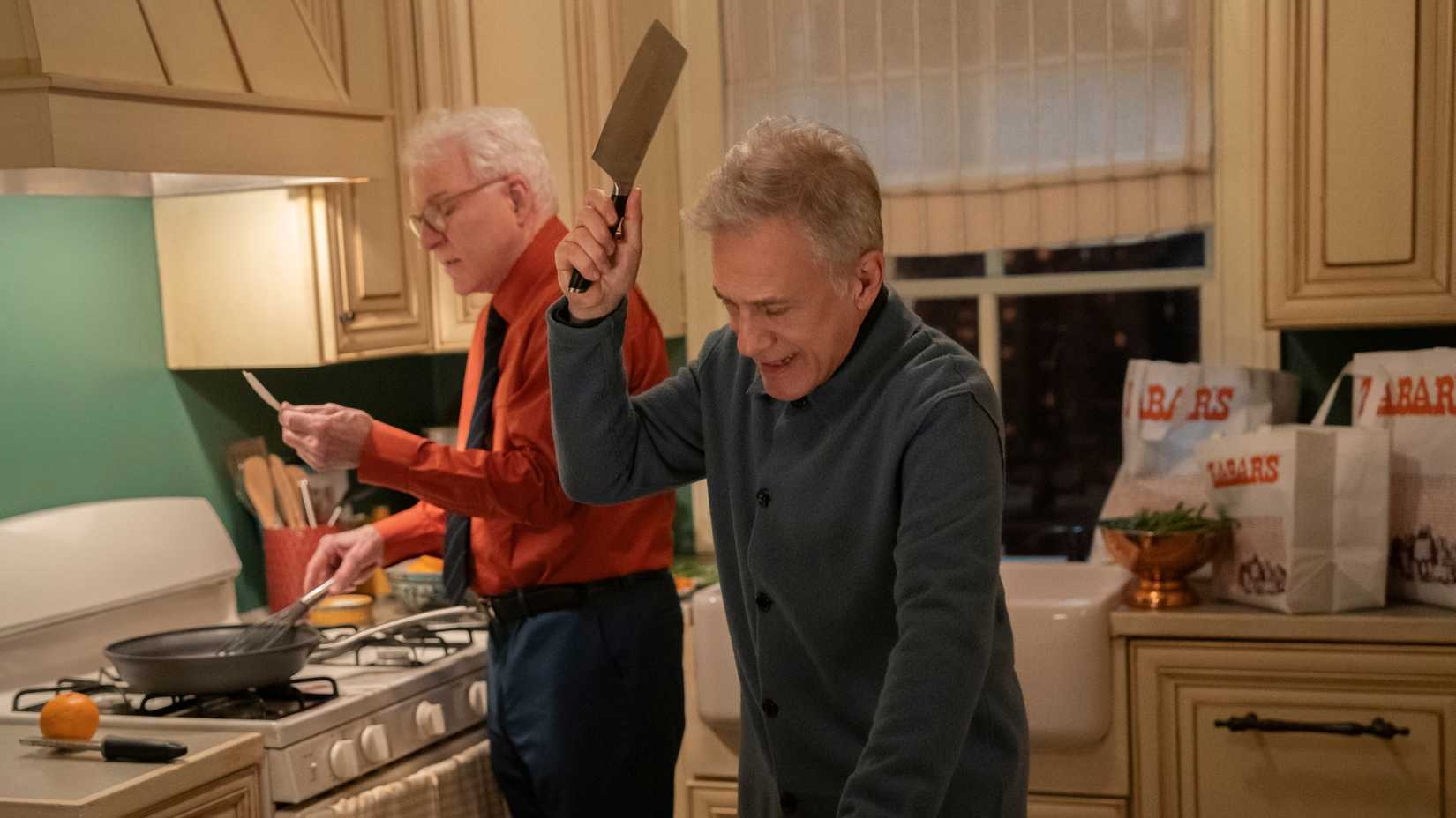 Steve Martin and Christoph Waltz in Only Murders in the Building
