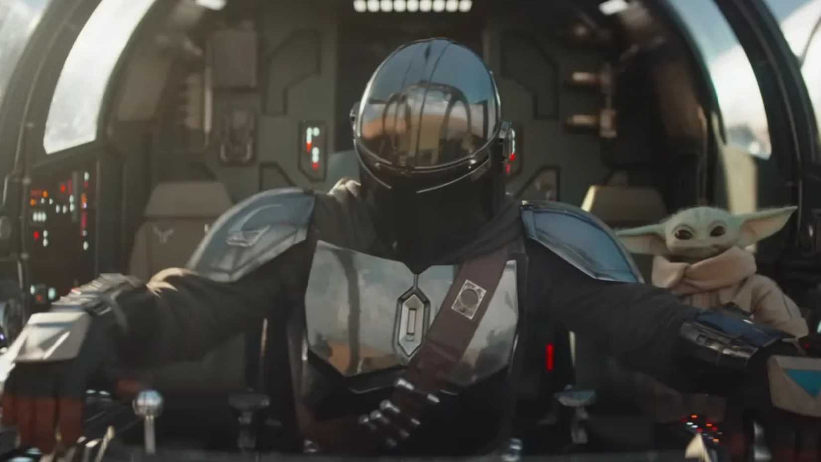 The Mandalorian & Grogu in the Razor Chrest
