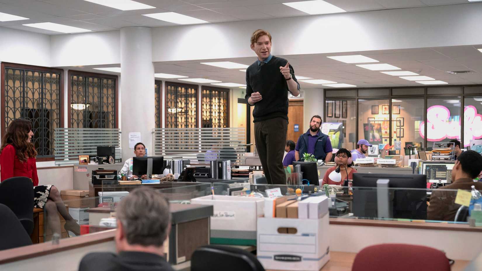 Domhnall Gleeson in The Paper