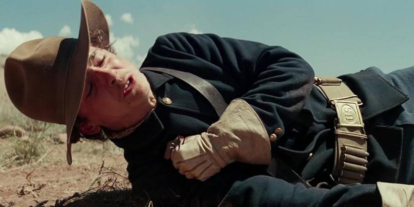Timothee Chalamet hurt in Hostiles