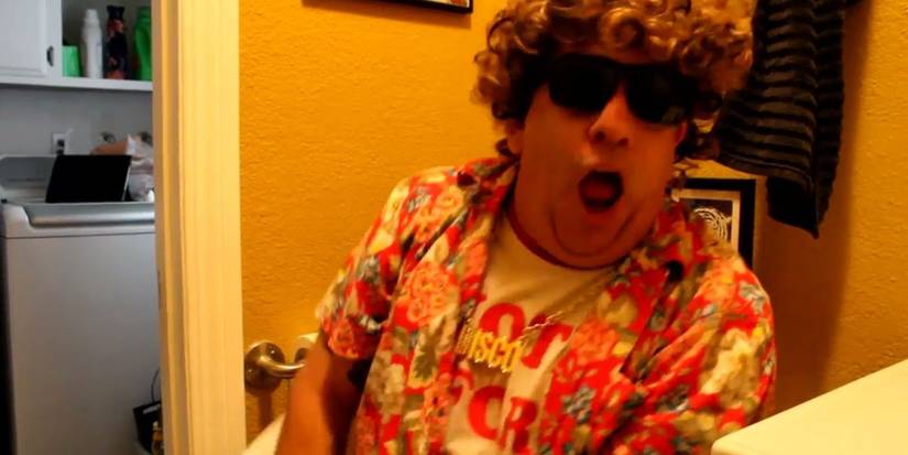 Man screaming while on the toilet in, 'Amityville Death Toilet' (2023)