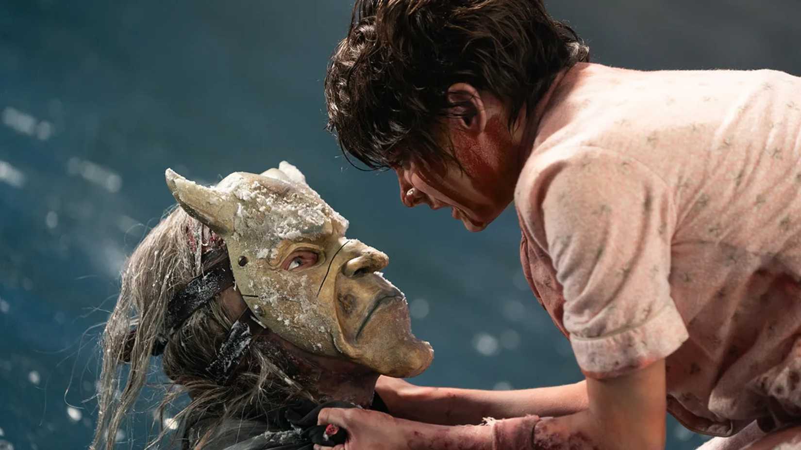 Ethan Hawke and Mason Thames in a scene from Black Phone 2