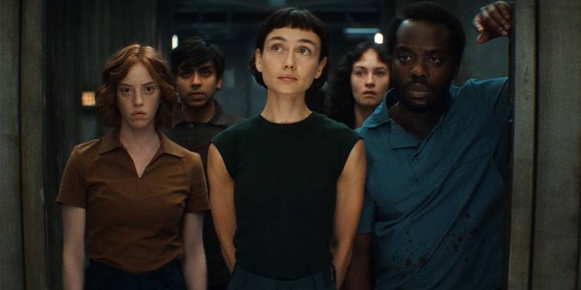 Alien Earth characters looking at something off-screen