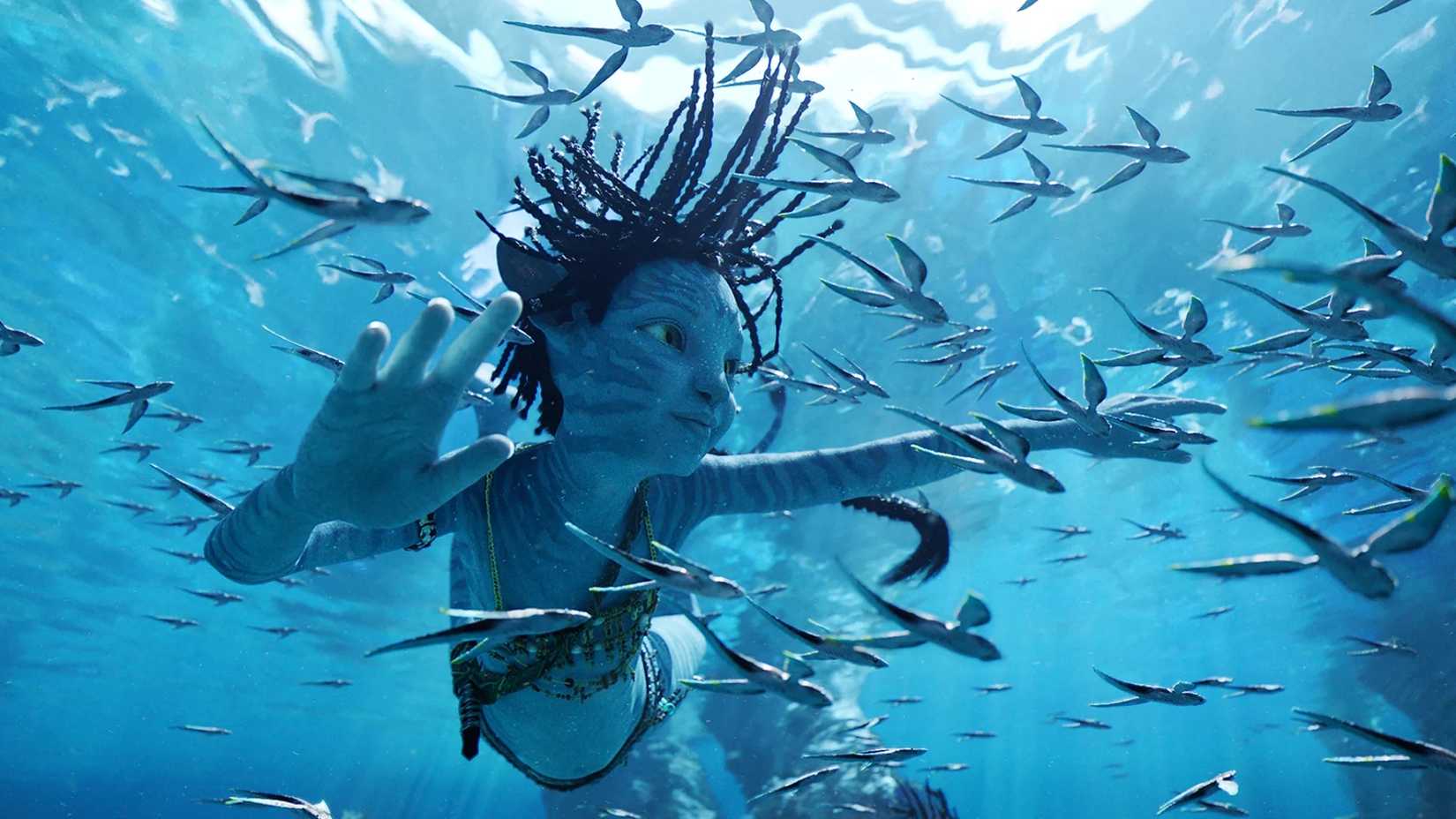 An underwater scene from Avatar: The Way of Water