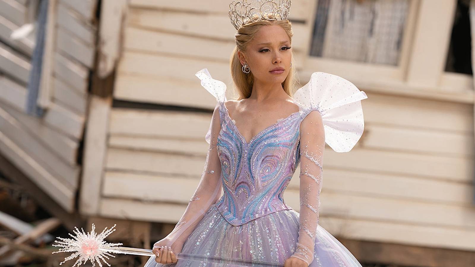 Ariana Grande as Glinda Upland aka The Good Witch of the North in Wicked: For Good