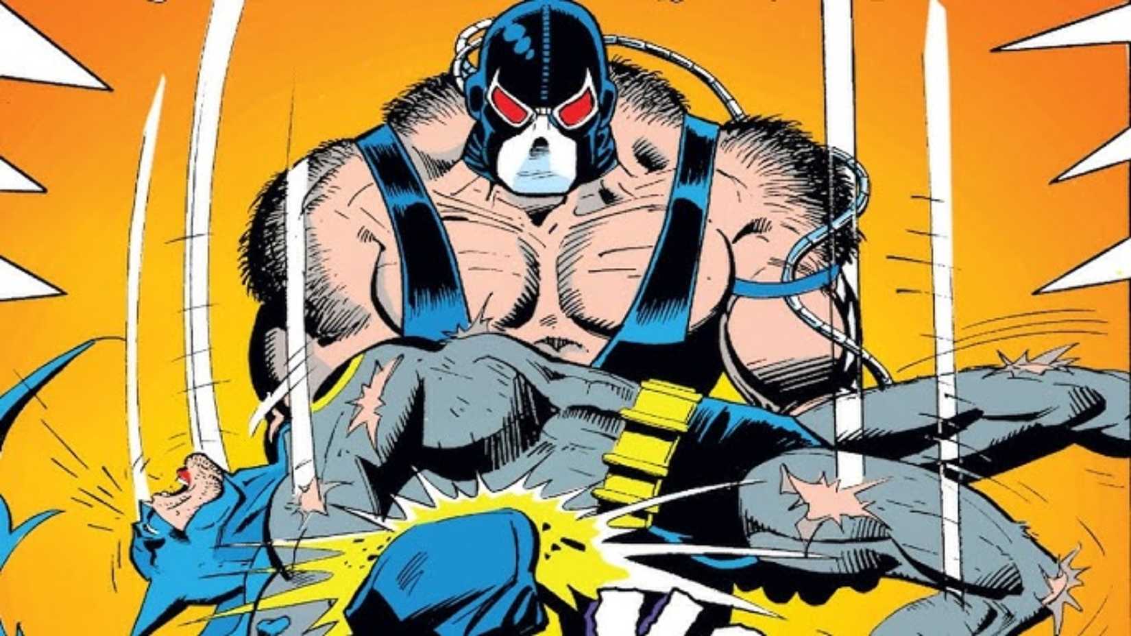 Bane breaking Batman in Knightfall