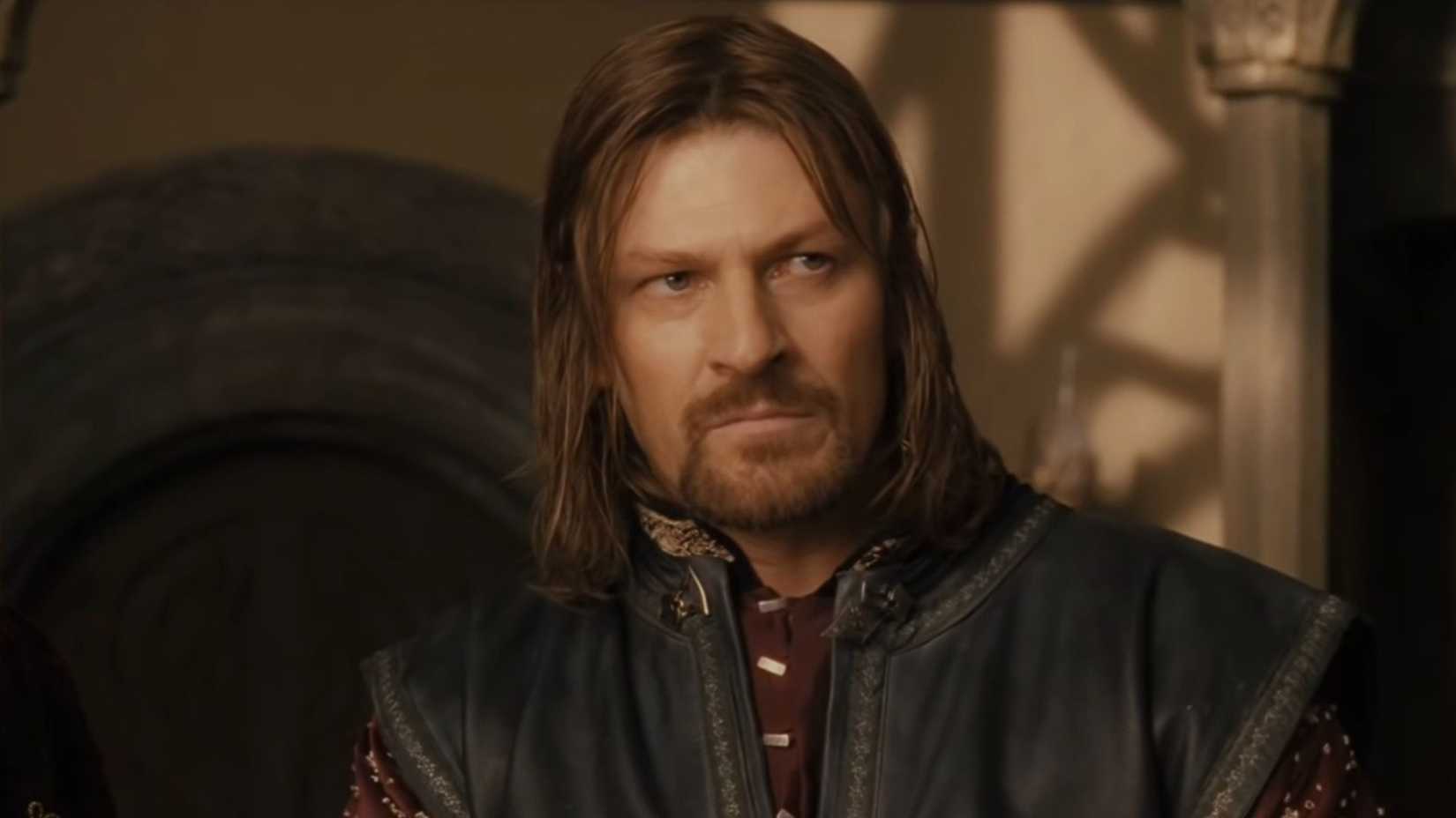 Boromir Lord of the Rings Council in The Lord of the Rings: Fellowship of the Ring