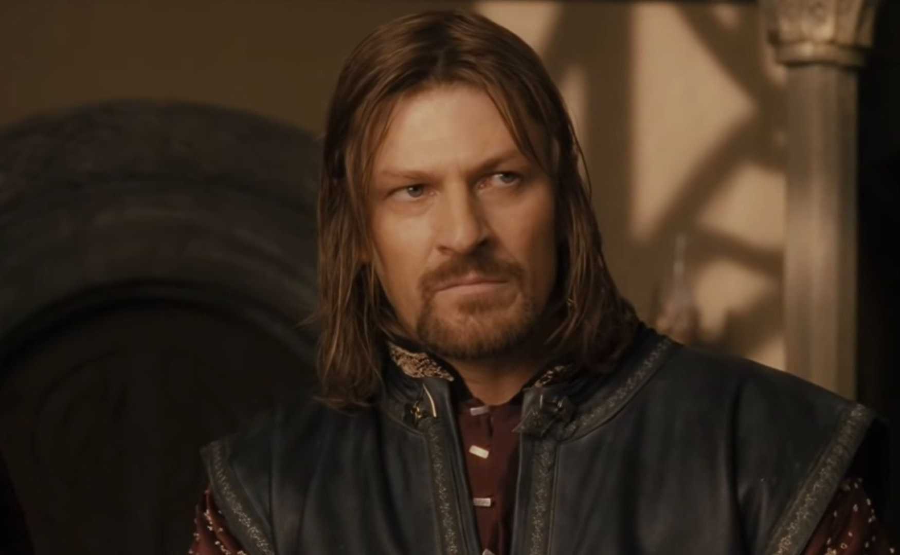 Boromir Lord of the Rings Council in The Lord of the Rings: Fellowship of the Ring
