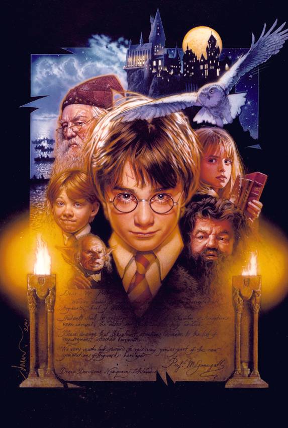 Drew Struzan poster for Harry Potter and the Sorcerer's Stone