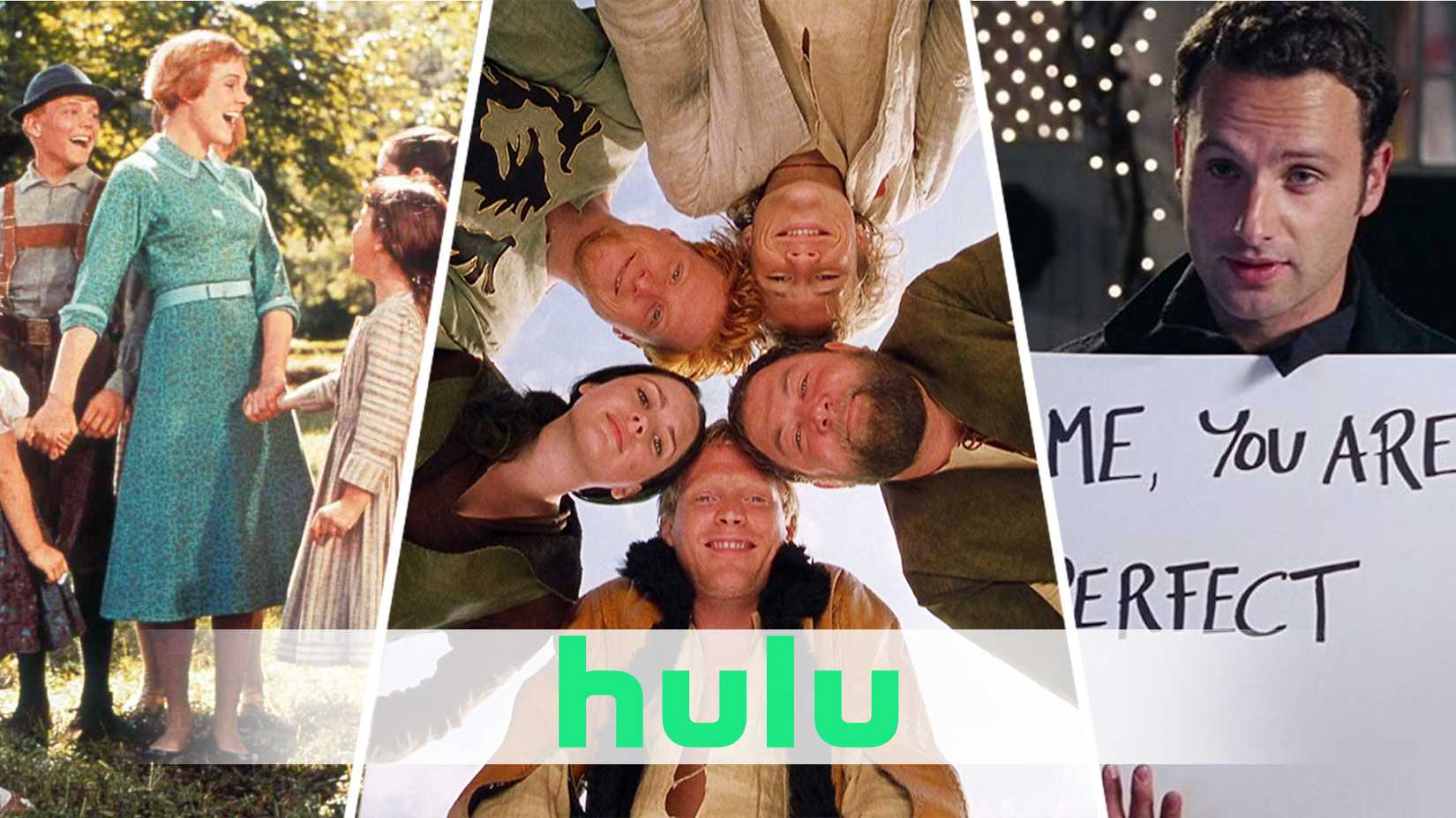 A custom image of Love Actually, A Knight's Tale, The Sound of Music