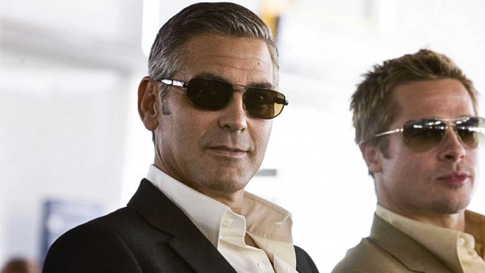 George Clooney and Brad Pitt in Ocean's Thirteen