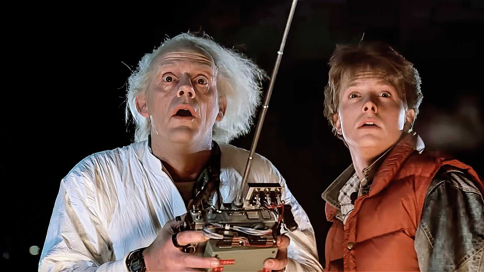 Doc Brown and Marty McFly in Back to the Future