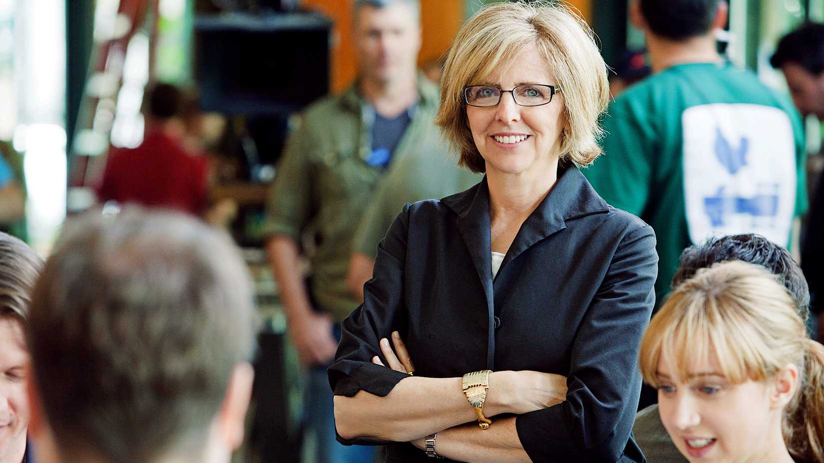 Nancy Meyers on the set of It's Complicated