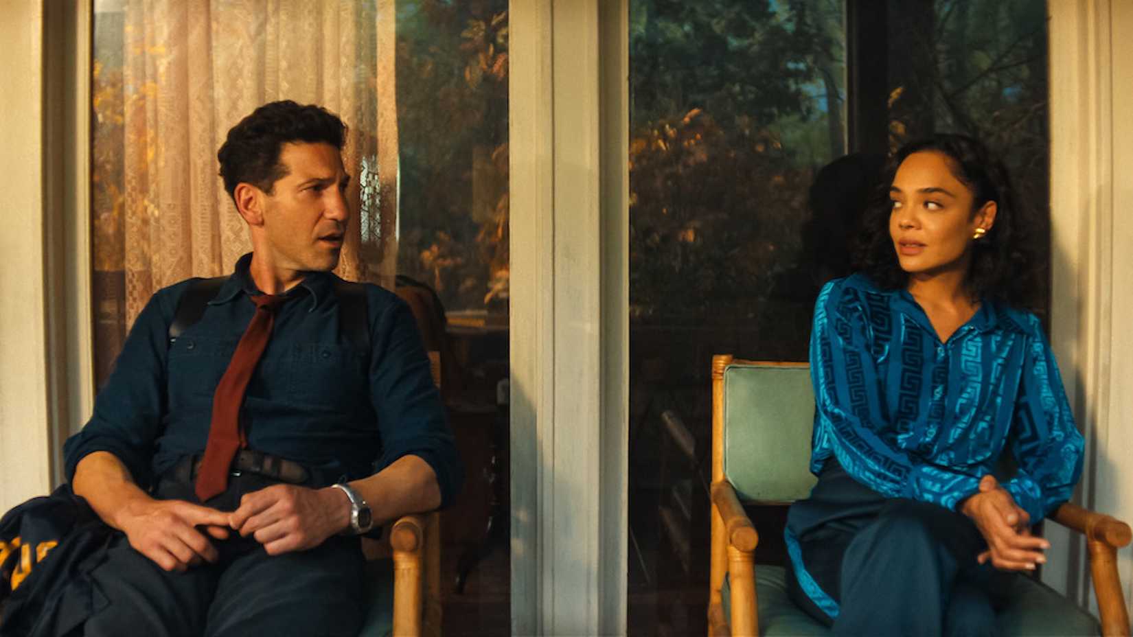 Jon Bernthal's Detective Jack Harper and Tessa Thompson's Anna in His & Hers