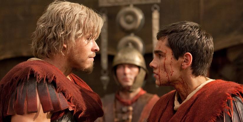 Julius Ceasar in a scene from Spartacus