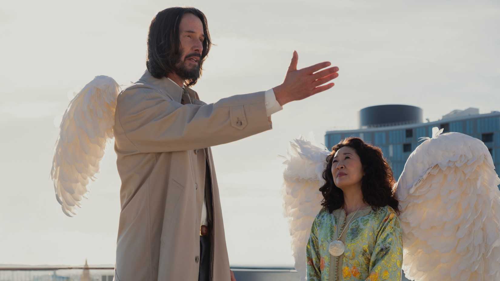 Keanu Reeves and Sandra Oh in Good Fortune