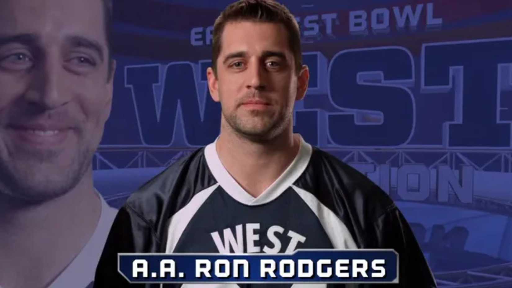 Aaron Rodgers as A. A. Ron Rodgers in the third Key and Peele sketch about football names