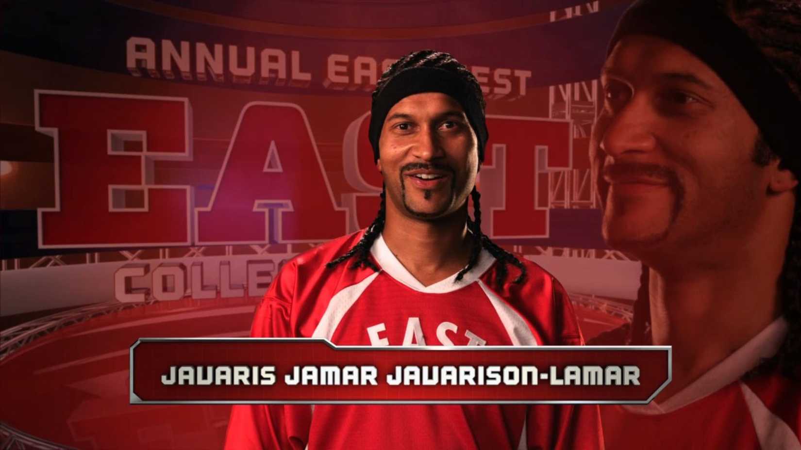 Keegan-Michael Key as Javaris Jamar Javarison-Lamar in the first Key and Peele football sketch