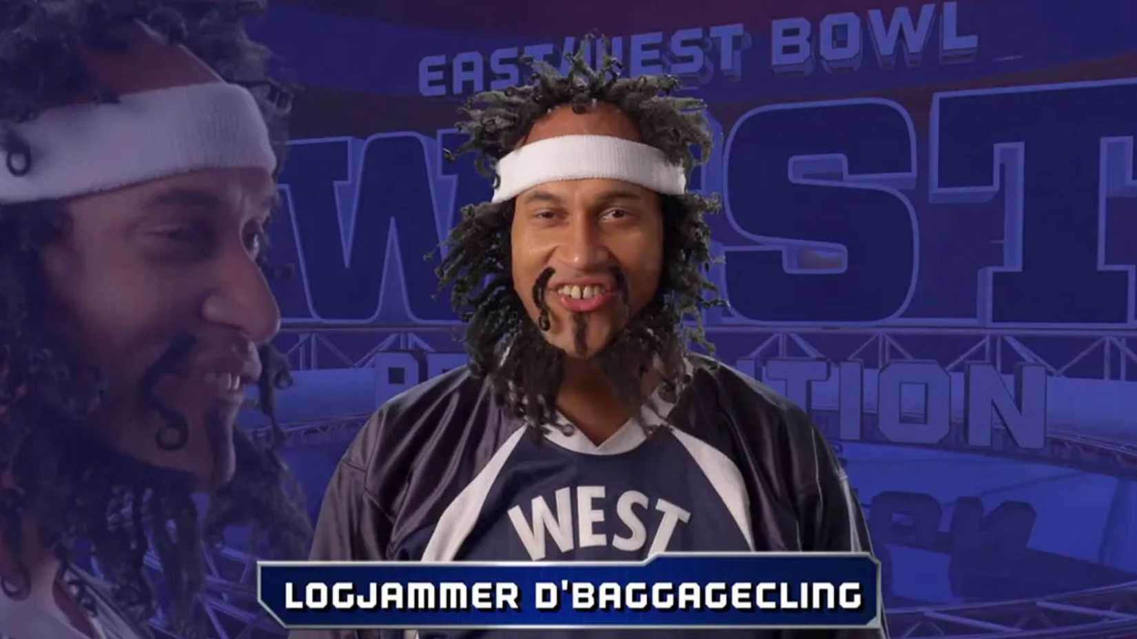 Keegan-Michael Key as Logjammer D'Baggagecling in the third Key and Peele sketch about football names