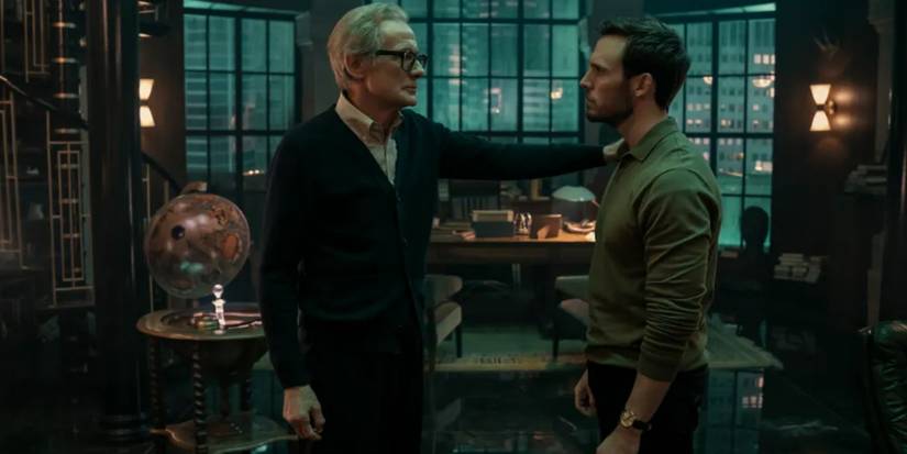 Jonathan touches Laz's shoulder in Lazarus