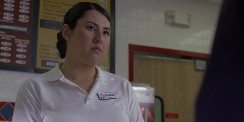 Los Pollos manager Cynthia in a scene from Breaking Bad