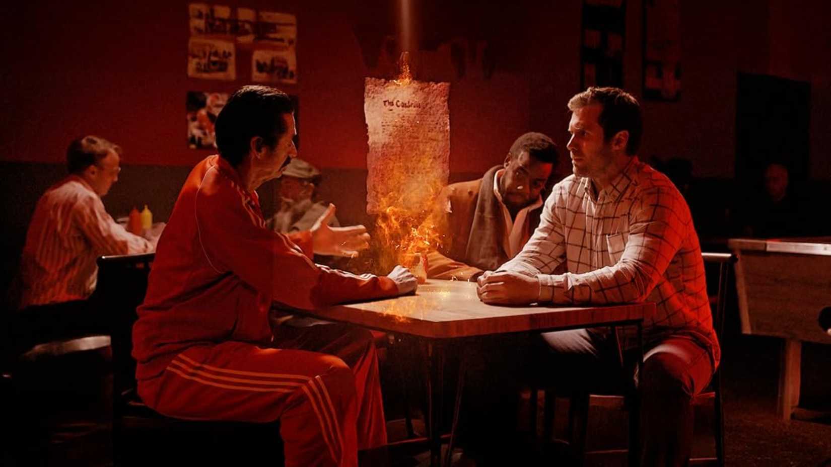 Paul Wilson and Randall Johnson listening to The Devil in The Devil Comes to Kansas City