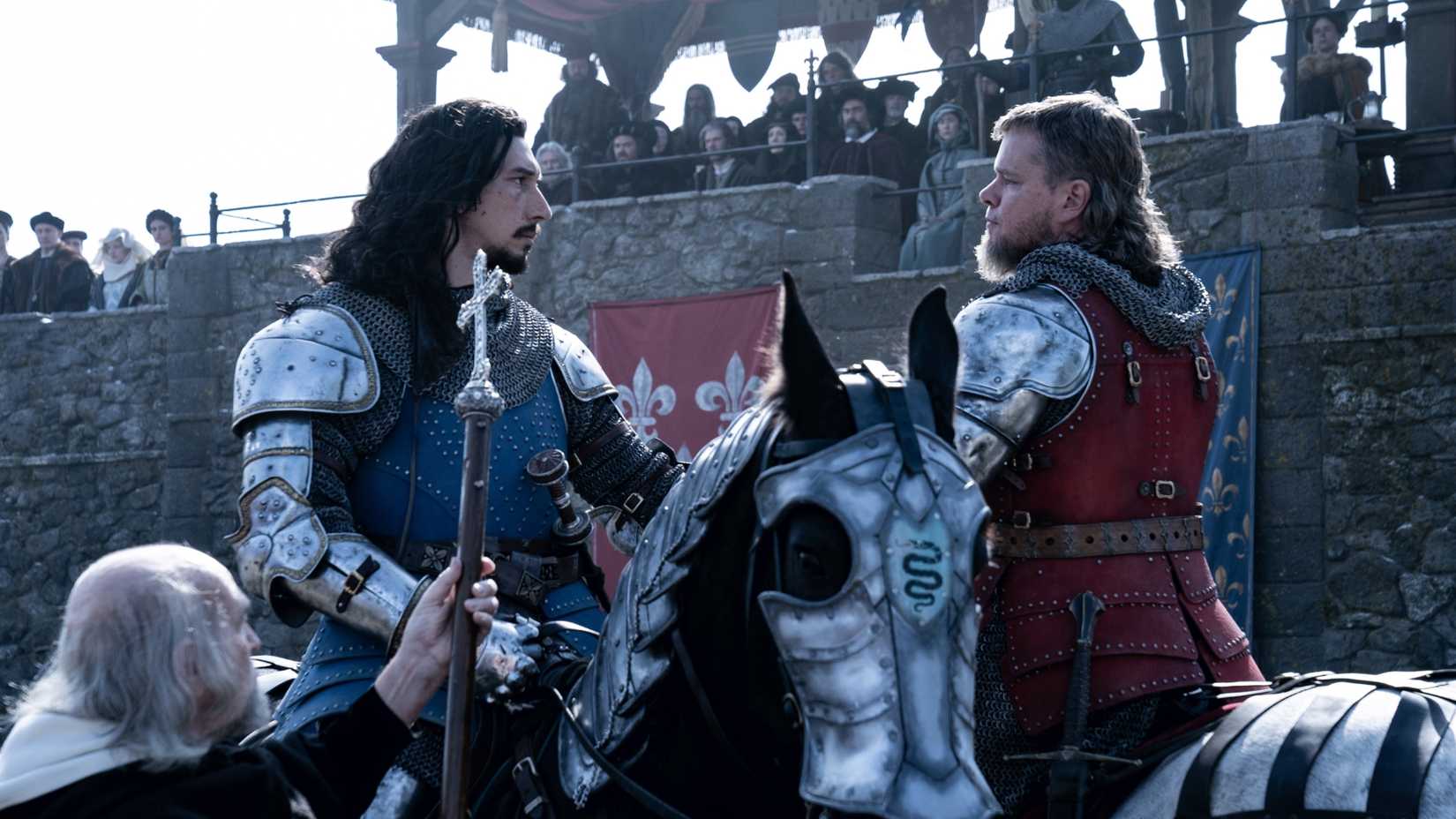 Ridley Scott The Last Duel action movie Adam Driver Matt Damon streaming Hulu November 2025