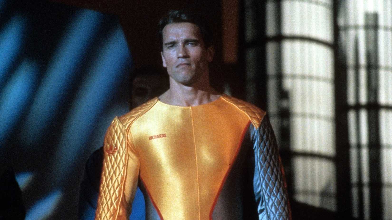 Arnold Schwarzenegger as Ben Richards in 1987's The Running Man