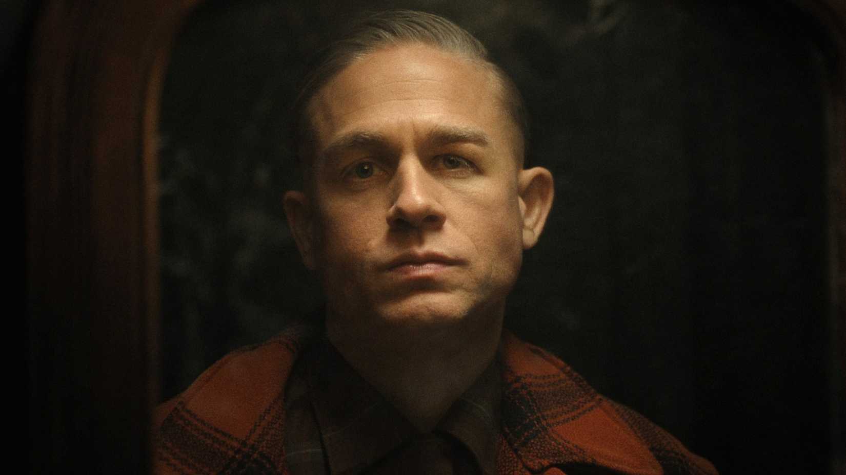Charlie Hunnam as Ed Gein in Monster.