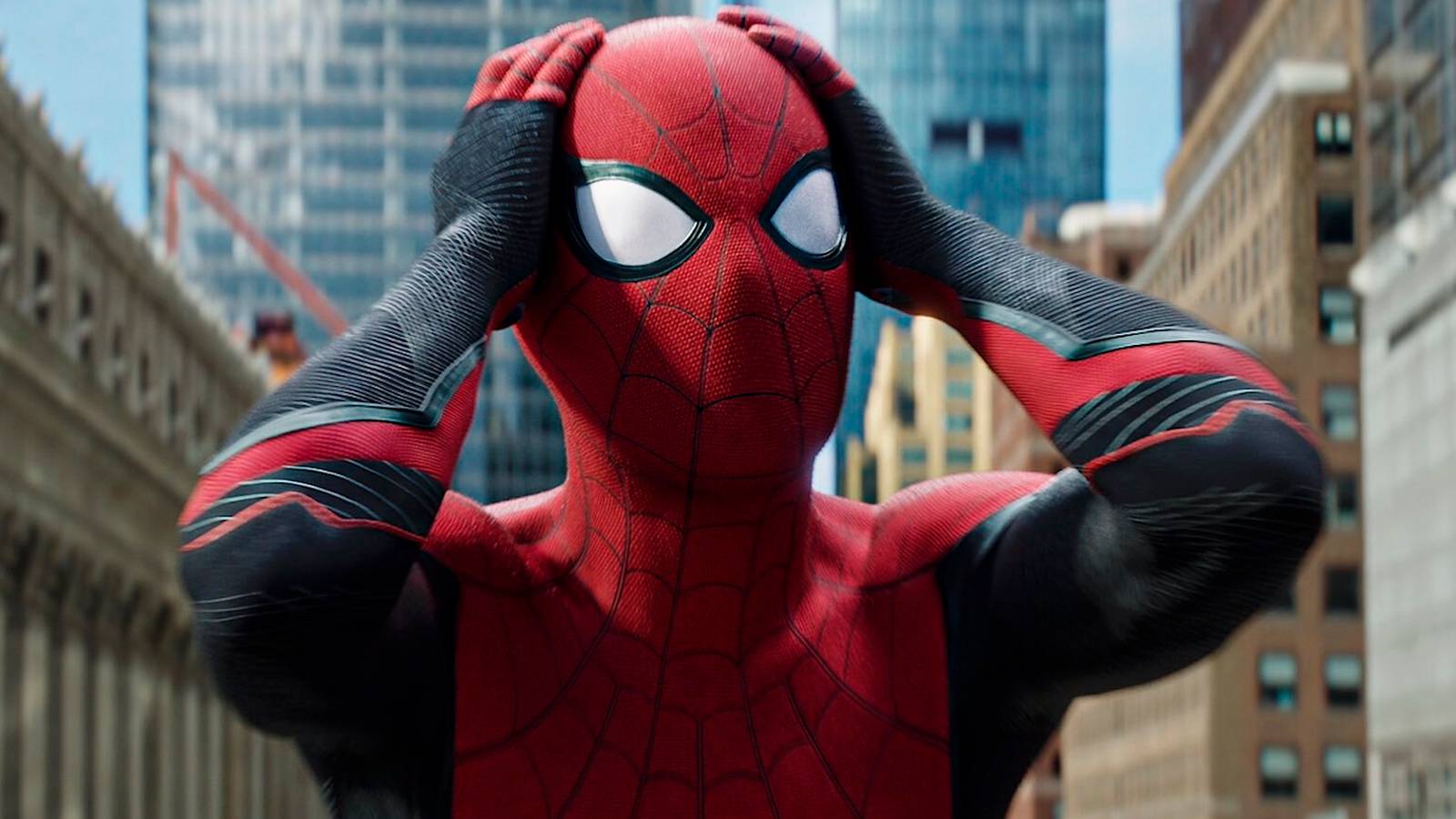 Tom Holland's Peter Parker suited up in Spider-Man: No Way Home