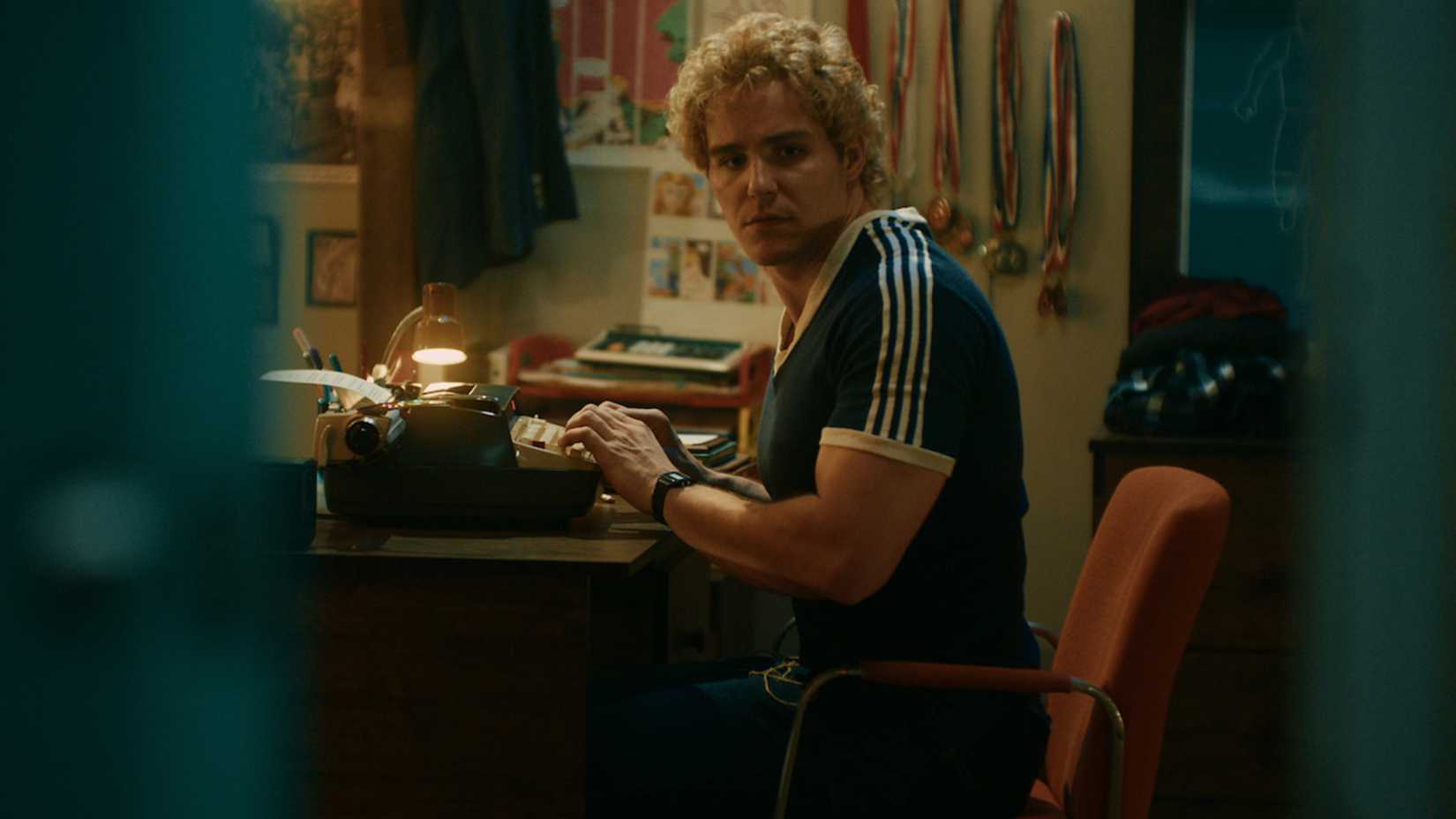 Chris uses a typewriter in True Haunting