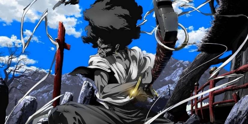 A scene from  Afro Samurai