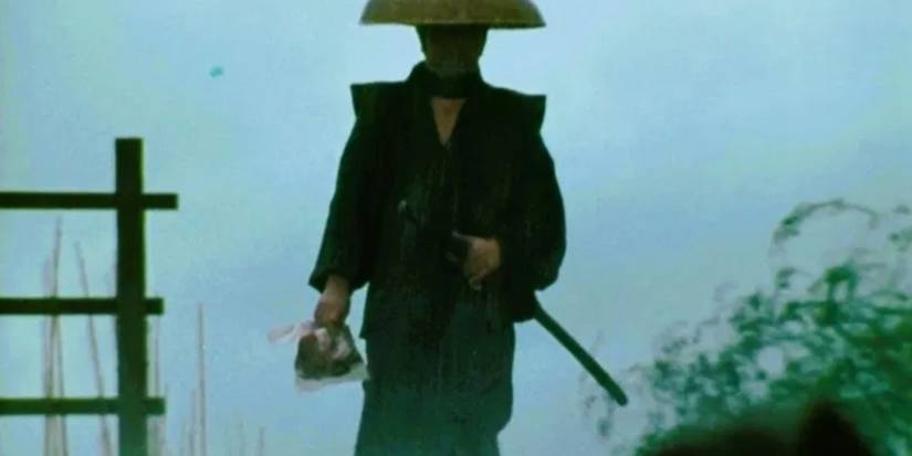 A scene from the samurai series Oshizamurai Kiichihōgan aka The Mute Samurai