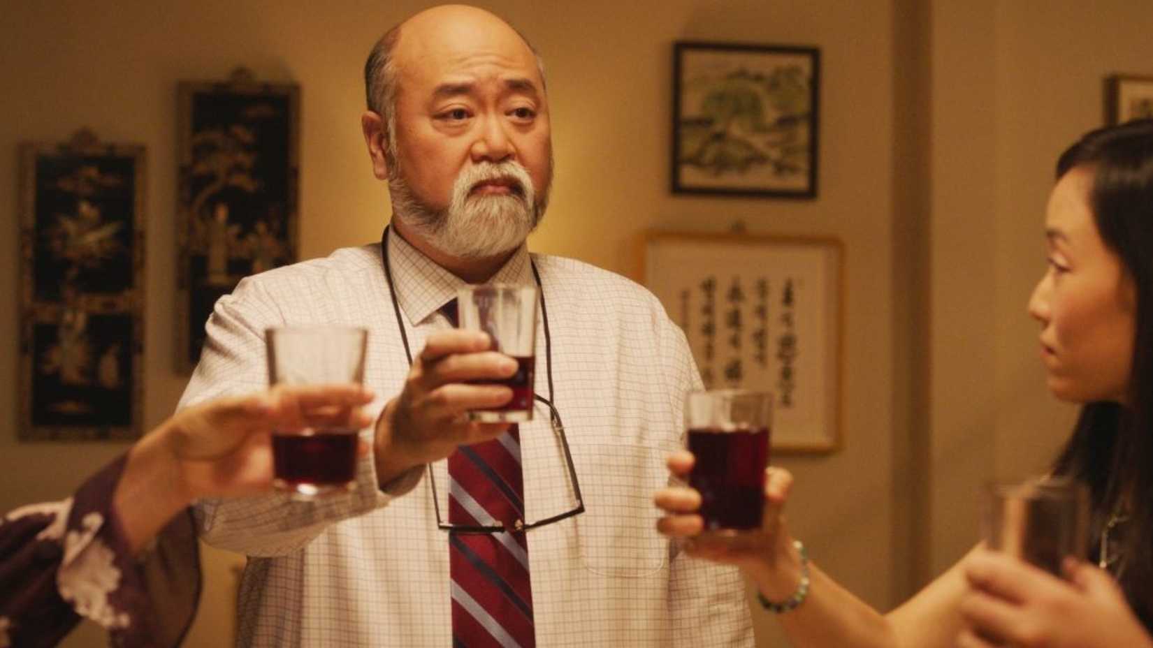 A Toast with the cast of Kim's Convenience
