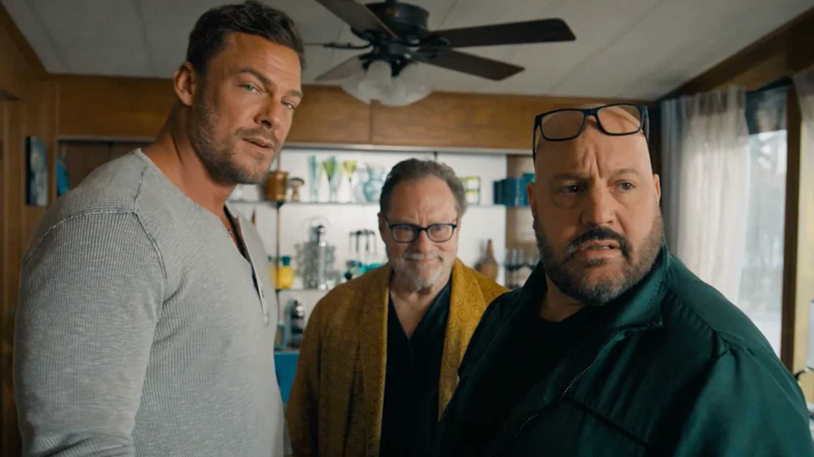 Alan Ritchson, Stephen Root, & Kevin James in Playdate