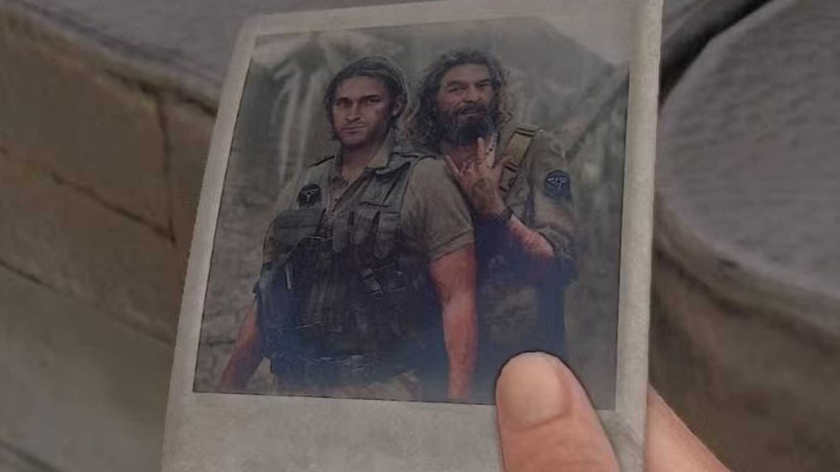 An image of Eugene and his friend in The Last of Us Part II