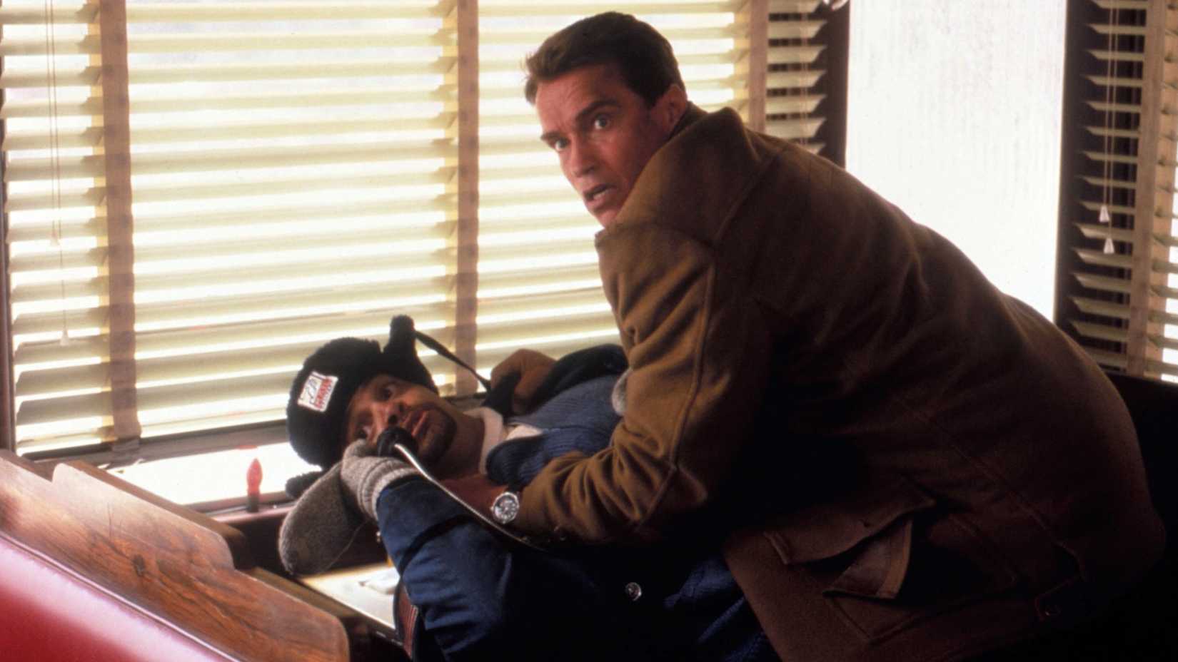 Arnold Schwarzenegger action movie 1990s Jingle All the Way streaming success Hulu