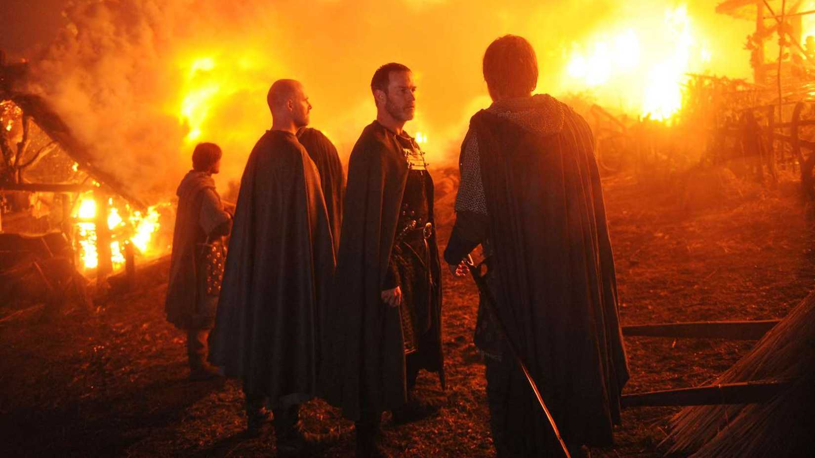 A village burns in The Bastard Executioner