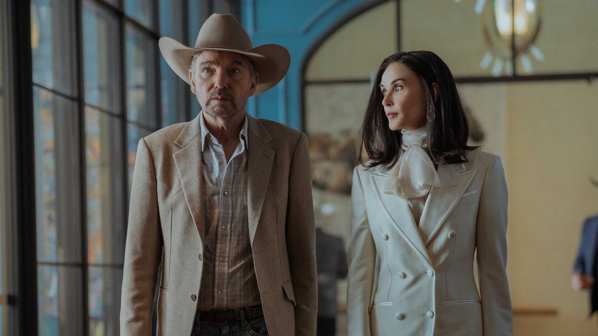 Billy Bob Thornton and Demi Moore in Landman