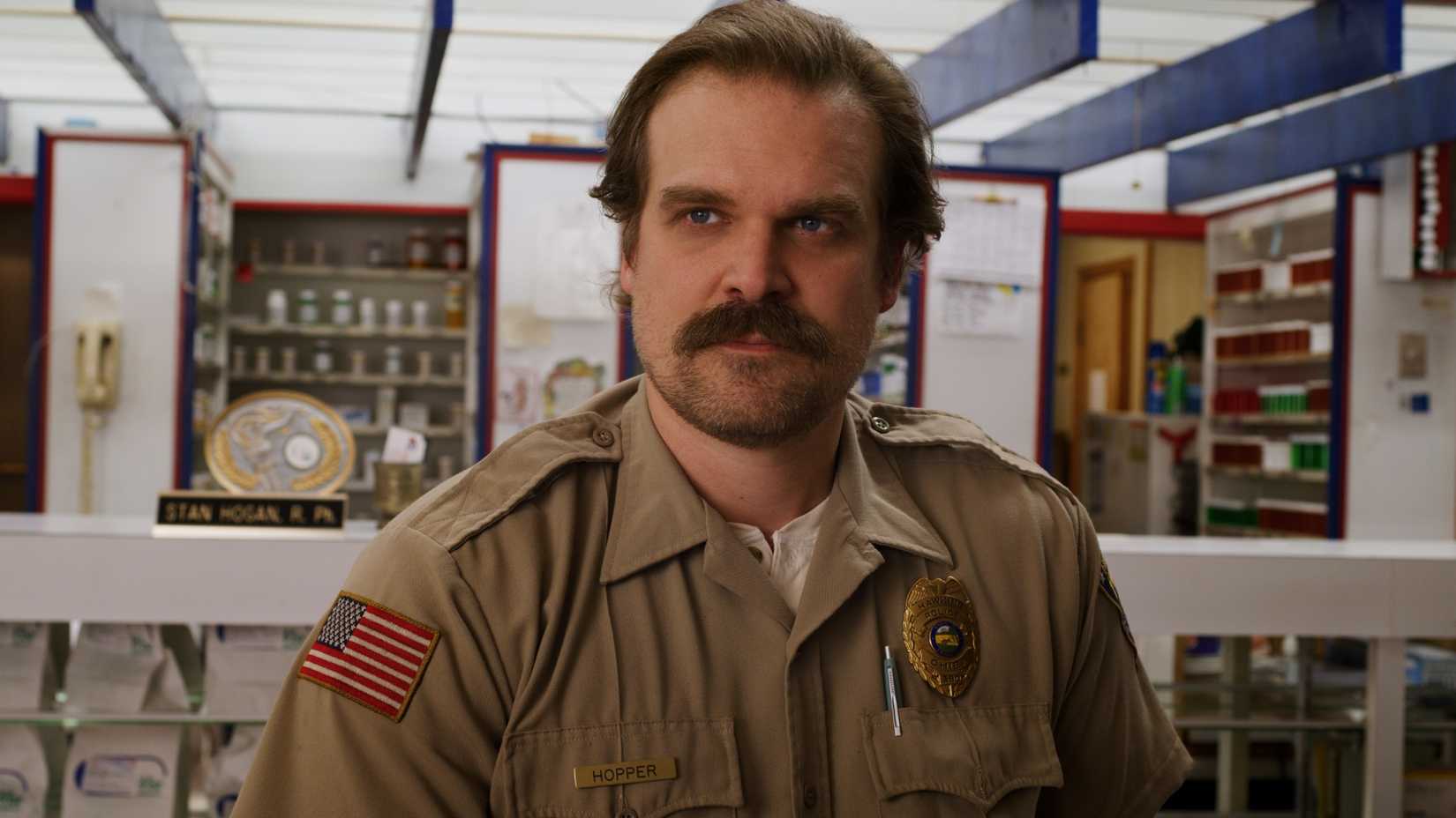 David Harbour as Jim Hopper in Stranger Things
