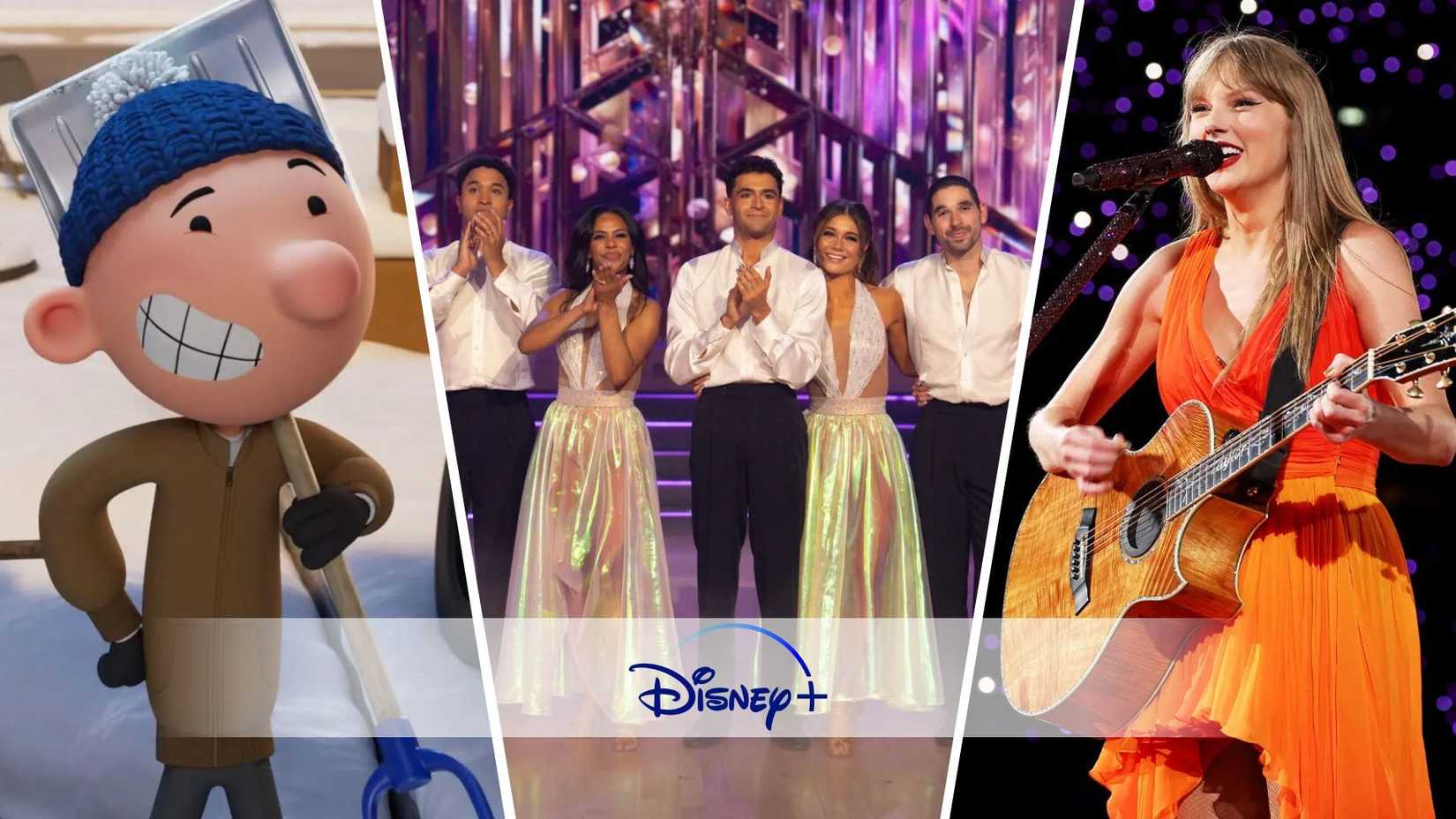 A custom image of Diary of a Wimpy Kid: The Last Straw, Taylor Swift | The Eras Tour | The End of an Era, Dancing With the Holidays