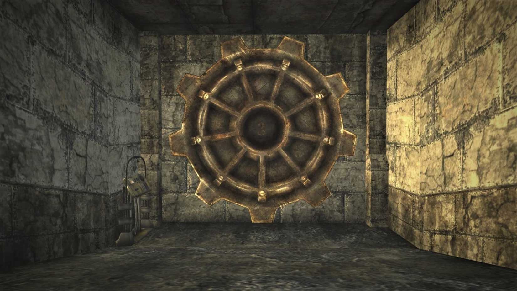 Vault 3's door is seen in Fallout: New Vegas