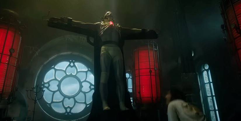 Victor brings the Creature to life in Frankenstein (2025)