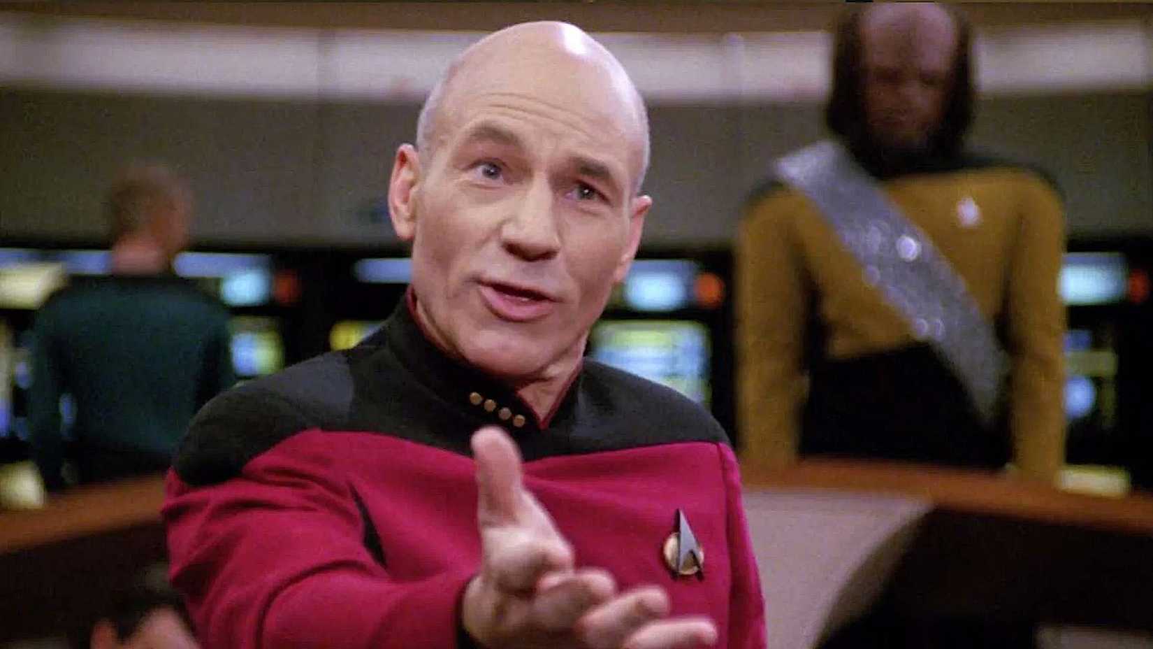 Patrick Stewart as Picard in Star Trek: The Next Generation