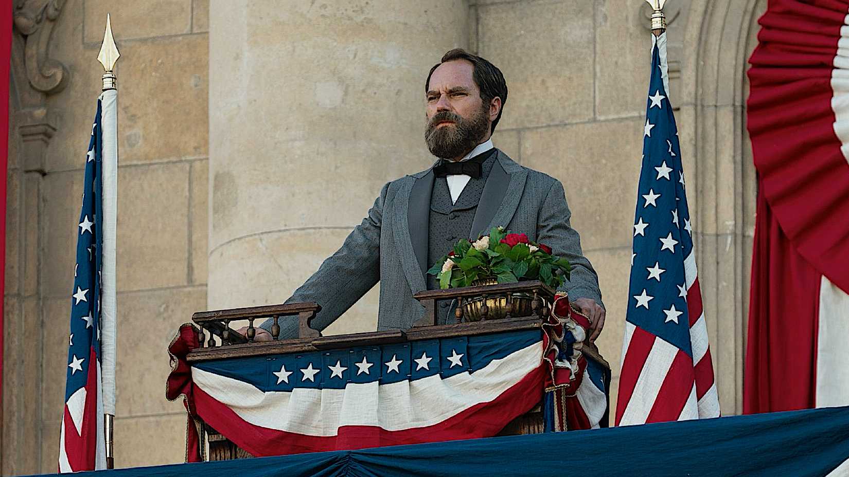 Michael Shannon as James Garfield in Death by Lightning on Netflix