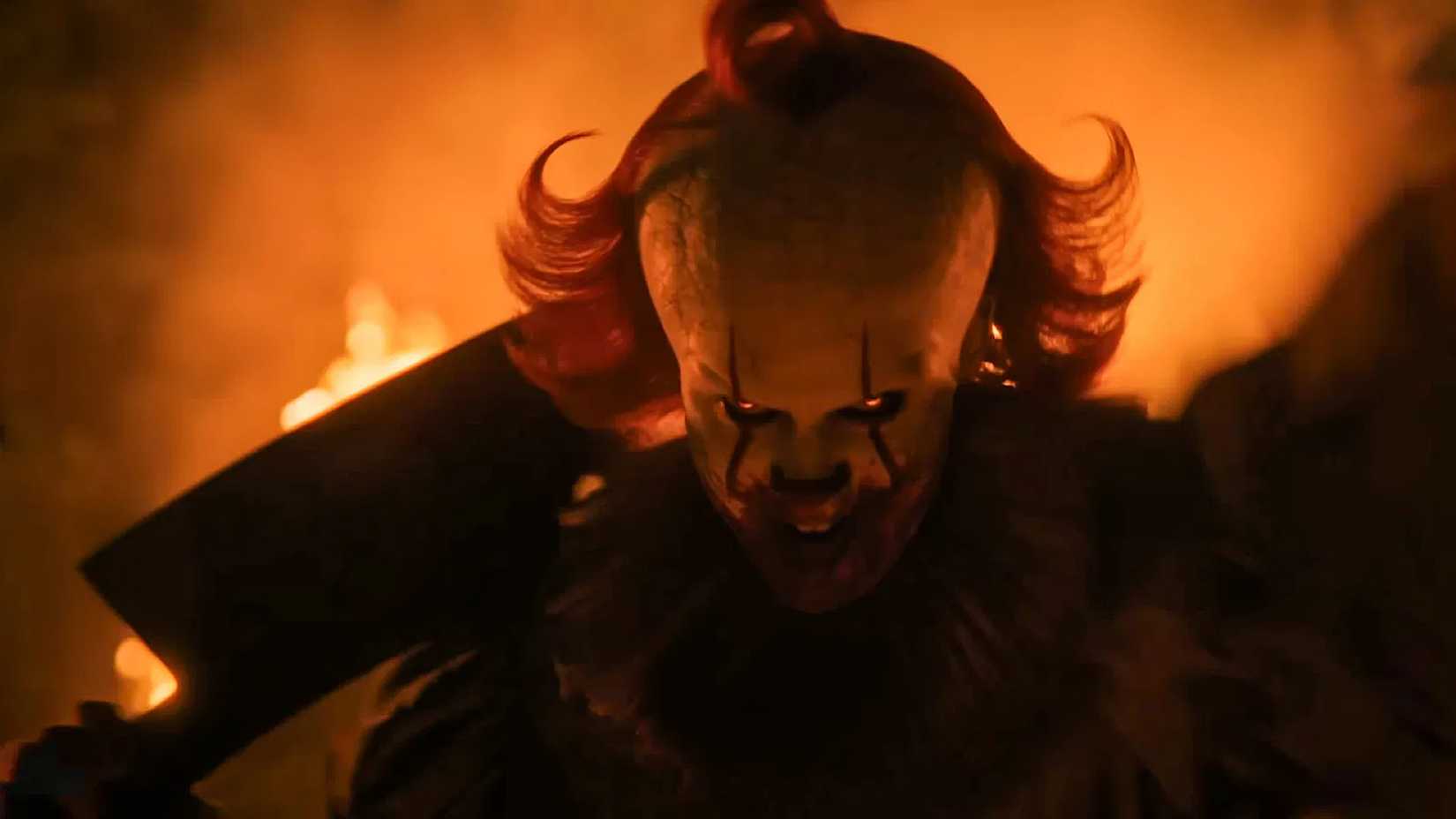Pennywise in Fire in It: Welcome to Derry