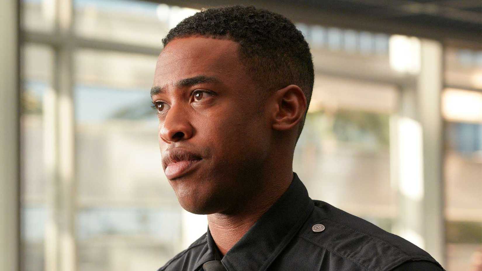 Jackson stands in a classroom in The Rookie