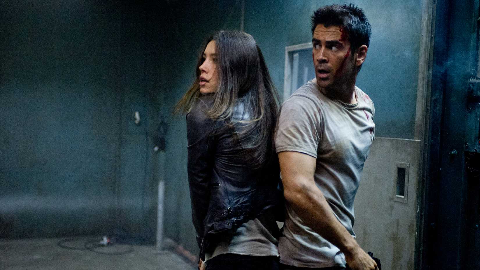 Jessica Biel Colin Farrell Total Recall