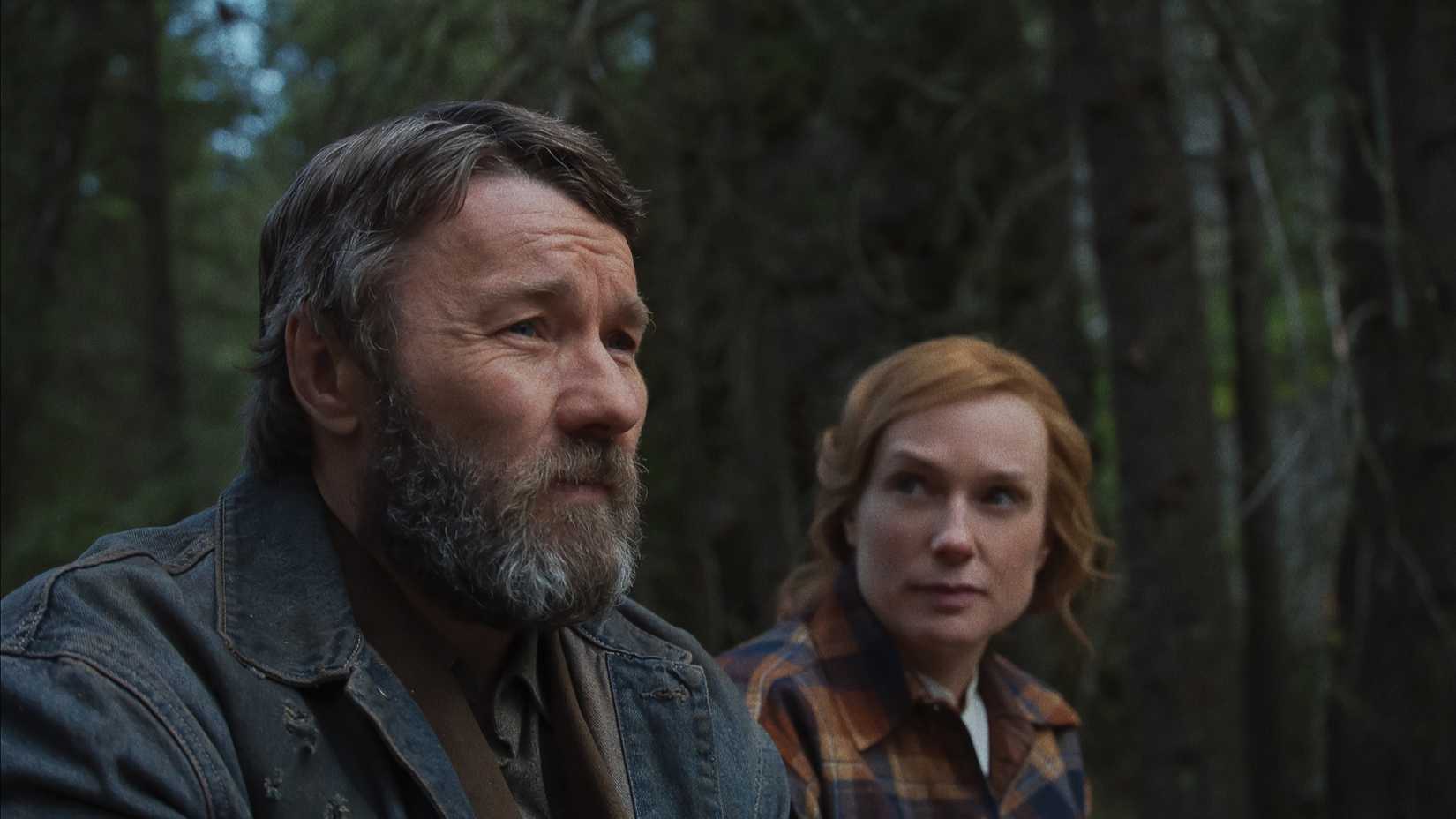 Joel Edgerton and Kerry Condon in Train Dreams