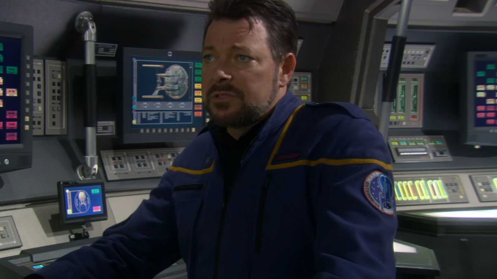 Jonathon Frakes as Commander Riker in Star Trek: Enterprise